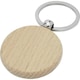 image 2 of Bullet Giovanni Round Beech Wood Keyring - Natural - One Size