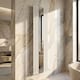 image 3 of Balterley Embrace Vertical Single Panel Radiator with Mirror | White | Gloss White | 1