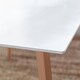 image 2 of Furniturebox Sofia Rectangular Dining Table - White Top and Wood Legs