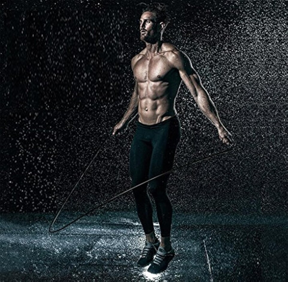image 1 of GYM SETS Skipping Rope (Steel Velocity)- (Black)