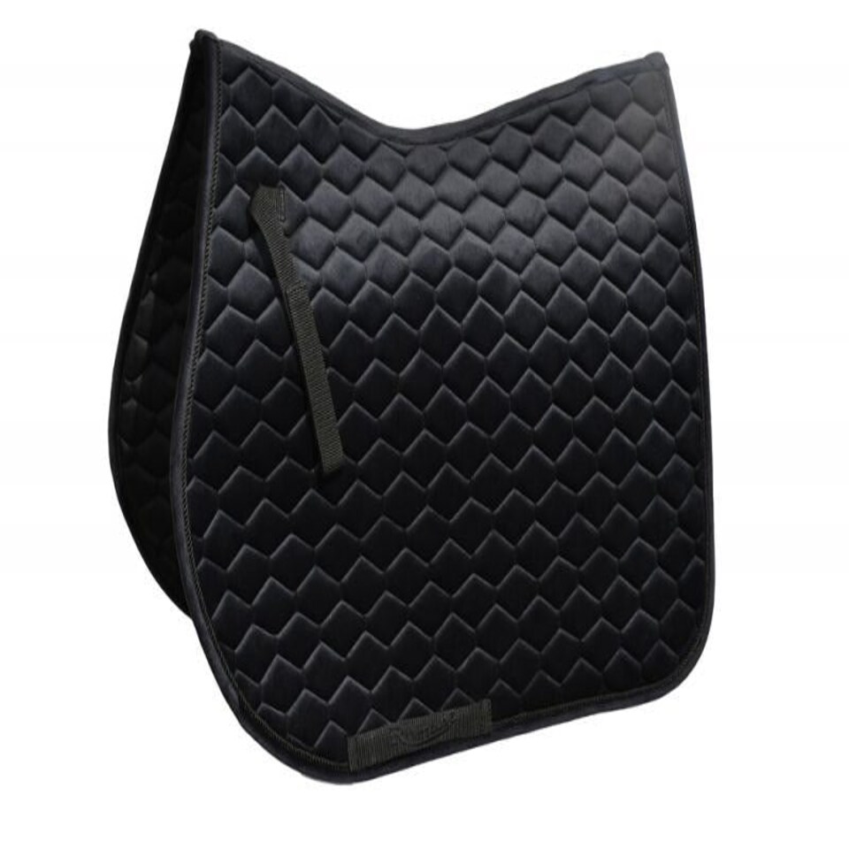 image 1 of Rhinegold Velvet Hexagon GP Saddle Pad Grey | Colour: Lavagrey
Size: Pony