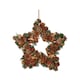 image 10 of 45cm Winter Spice Star Hanging Christmas Wreath with Pine Cones Red Berries & Dried Fruit