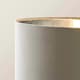 image 5 of ValueLights Charlie Brushed Chrome Floor Lamp Grey Velvet Chrome Shade