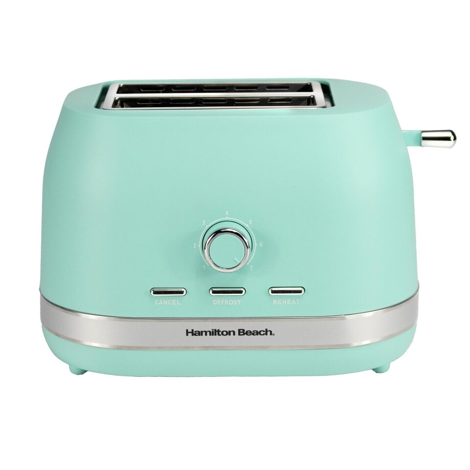 image 1 of Hamilton Beach Ella 2 Slice Matte Mint Toaster