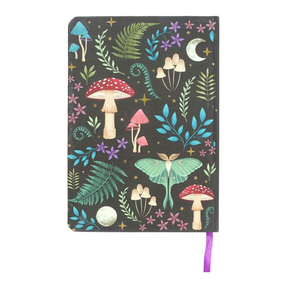 image 1 of Something Different Forest Print A5 Notebook - Black/Multicoloured - One Size
