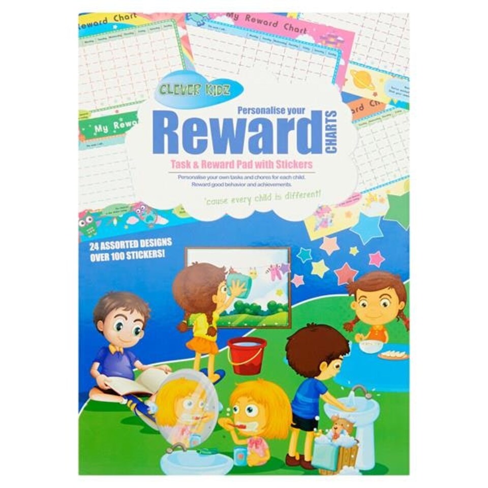 image 1 of Task And Reward Chart Pad With Stickers by Clever Kidz