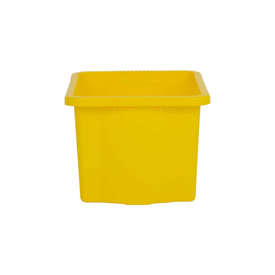 image 1 of Wham Stack & Store 4 x 24L Plastic Storage Boxes | Yellow | 4