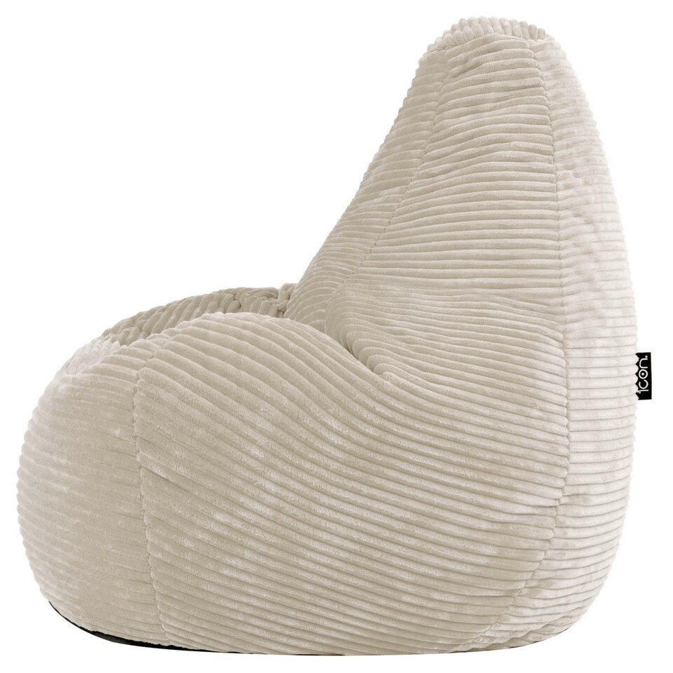 image 1 of Dalton Kids Beanbag Corduroy Natural Beige Set of 2 | Cream | Beige | M | 2