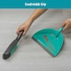 image 4 of JVL Dustpan and Bristle Brush Set, Turquoise