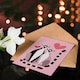 image 4 of Ring Tailed Lemurs in Love Cute Illustration Valentine's Day Card