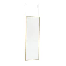 Living and Home Metal Frame Over the Door Full-Length Mirror - 28cm x 118cm - Gold | Gold