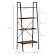 image 7 of HOMCOM 4-Tier Minimalistic Ladder Shelf Unit Steel Frame Display Storage
