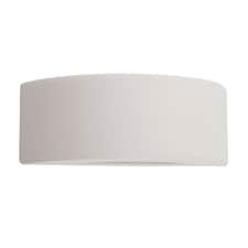 ValueLights Ceramic Paint Me White Indoor Wall Light