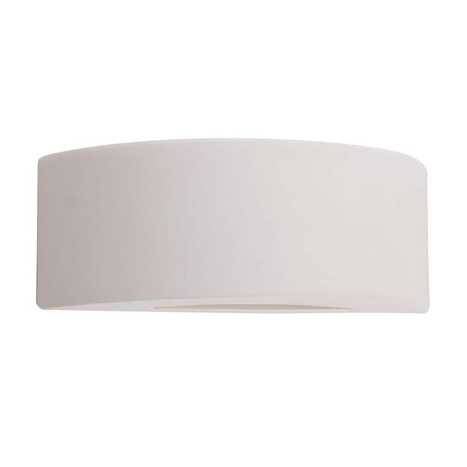image 1 of ValueLights Ceramic Paint Me White Indoor Wall Light