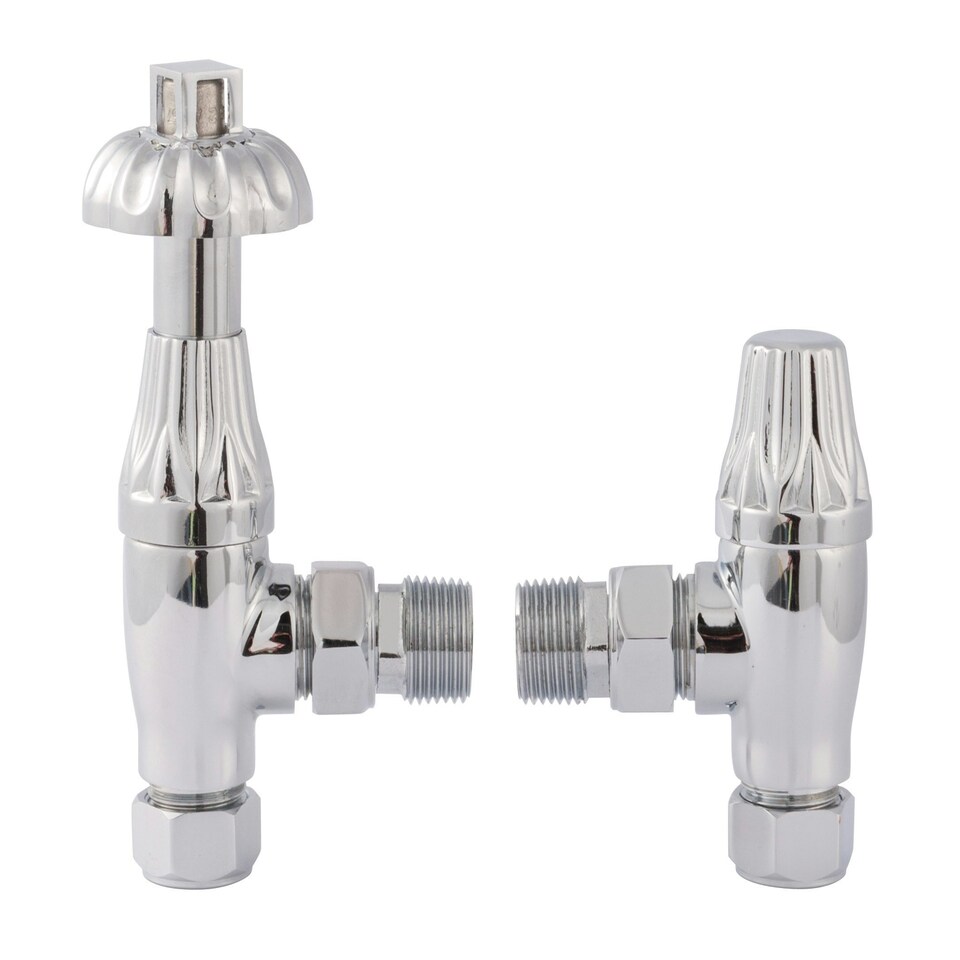 Heating Accessories Thermostatic Radiator Valve Pack, Chrome