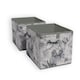 image 1 of OHS 2 Pack Folding Storage Marble Print Cubes Space Saving Home Bedroom Clothes Toy Organiser Grey