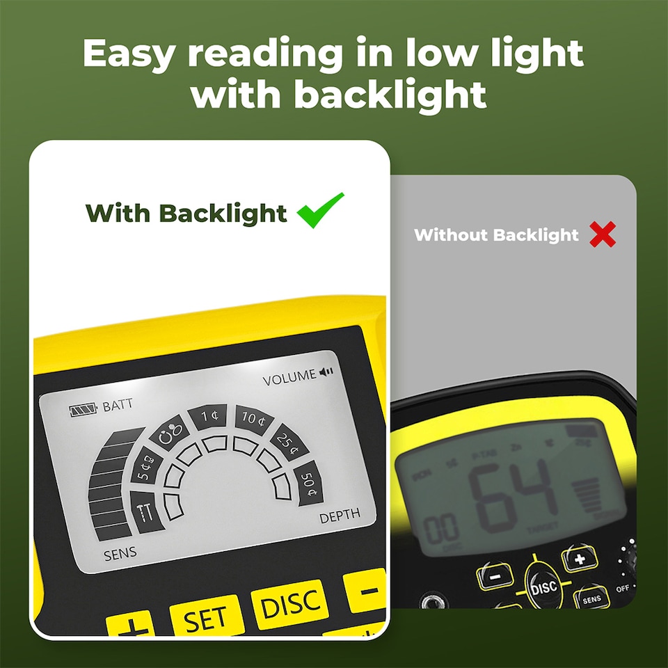 image 1 of Traderight Metal Detector Waterproof 24cm Coil LCD Display 8 Sensitivity Levels