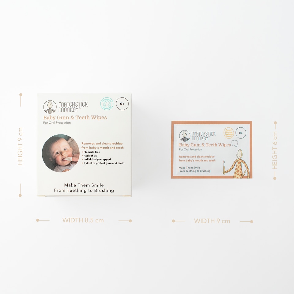 image 1 of Matchstick Monkey Baby Gum & Tooth Wipes