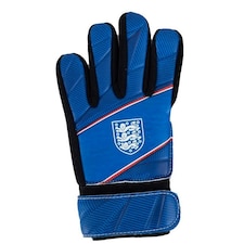 England FA Childrens/Kids Goalkeeper Gloves - Blue/White - 6