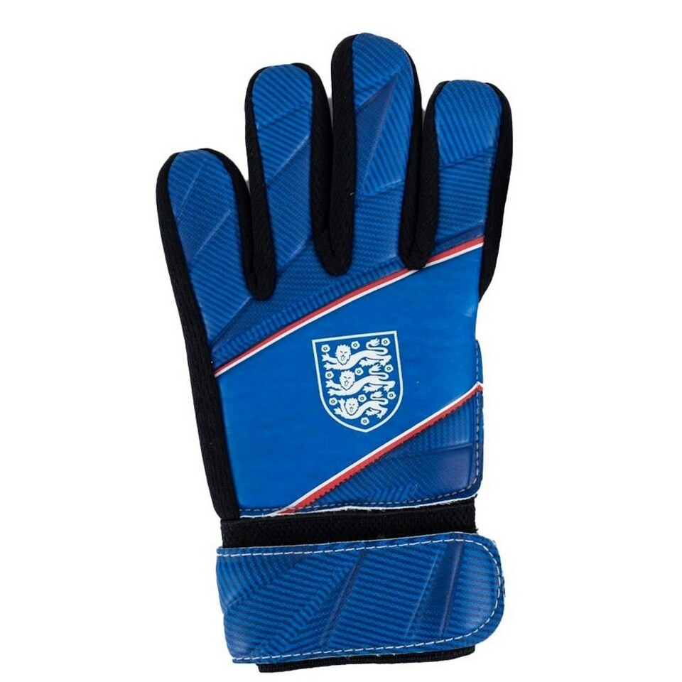 image 1 of England FA Childrens/Kids Goalkeeper Gloves - Blue/White - 6