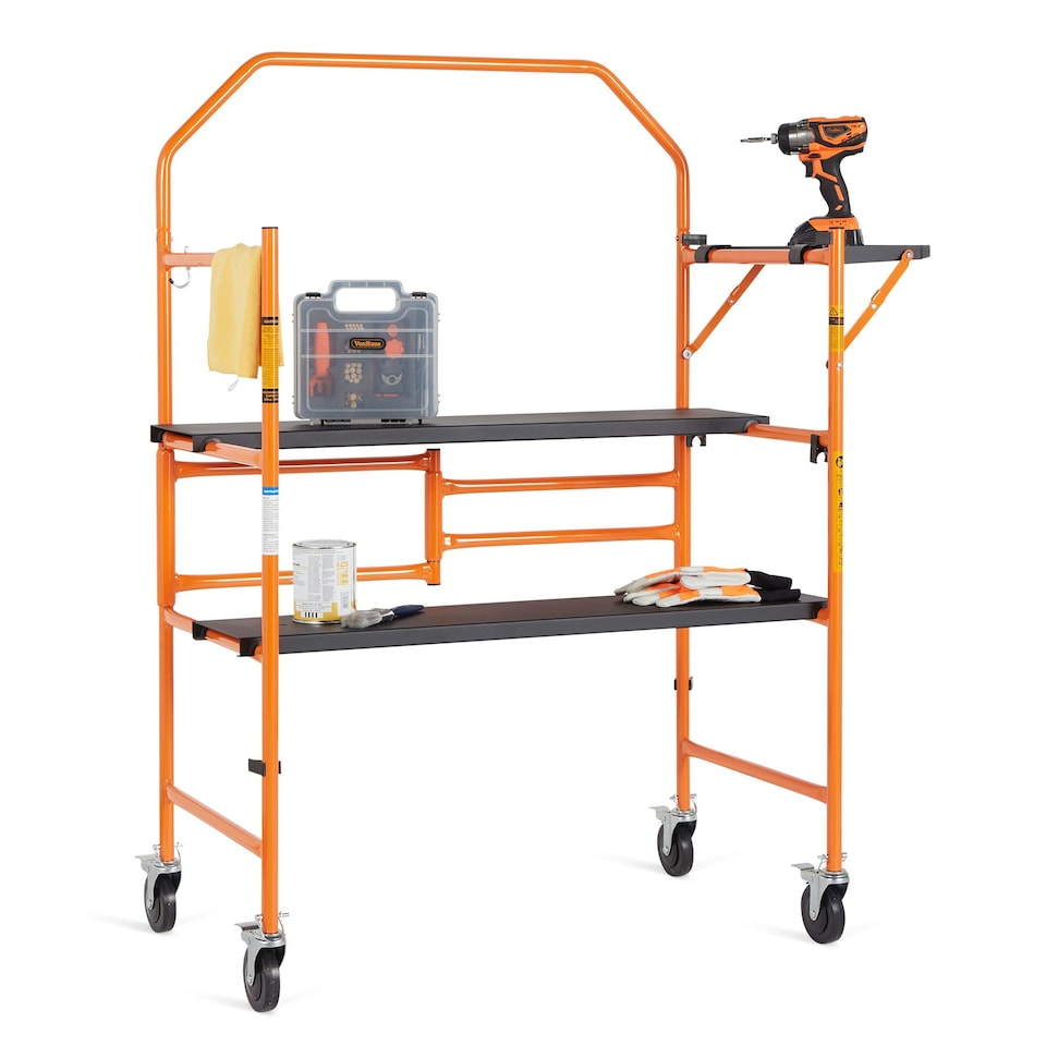 image 1 of VonHaus Mobile Work Platform with Wheels for Easy Transportation