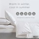 image 5 of Homescapes 4.5 Tog Duvet Luxury Goose Feather and Down for Summer Lightweight, Super King