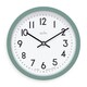 image 1 of Acctim Elstow Small Kitchen Wall Clock Quartz Retro Style 20cm Green | Meadow