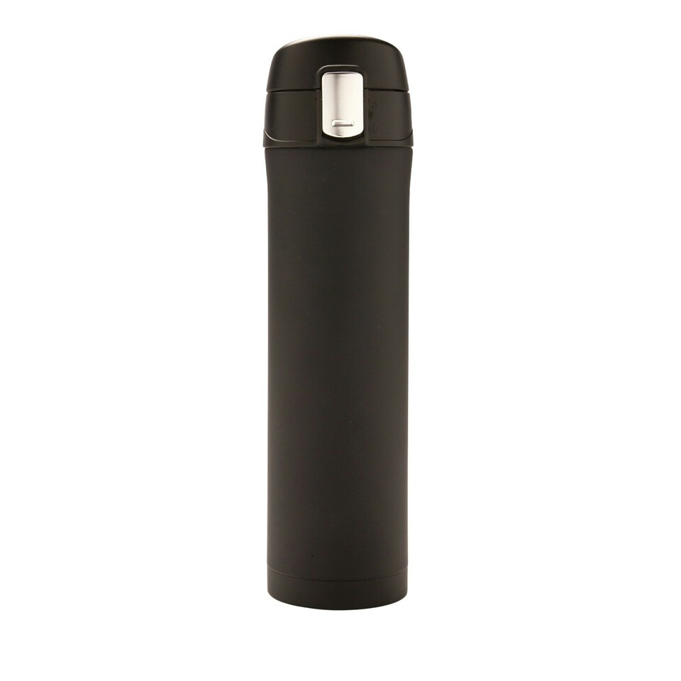 image 1 of XD Collection Lockable Recycled Stainless Steel Vacuum Insulated Flask - Black - One Size