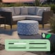 image 3 of Inflatable Outdoor Ottoman Pouf Chair for Camping & Beach