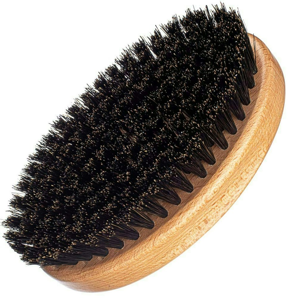 image 1 of Kobe Palm Beechwood Military Brush