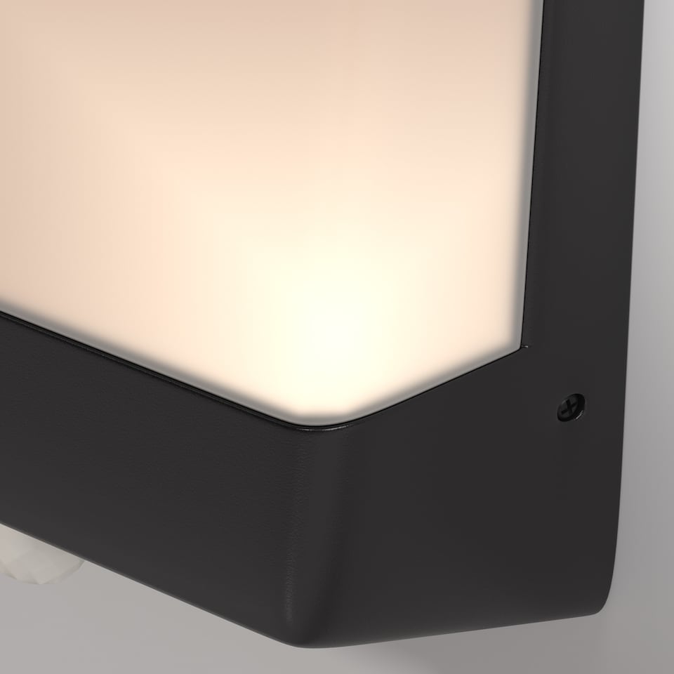 image 1 of Row Outdoor Flush Wall Lamp Graphite 3000K 500lm IP44