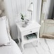 image 6 of Camille Bedside Table 1 Drawer in Classic White