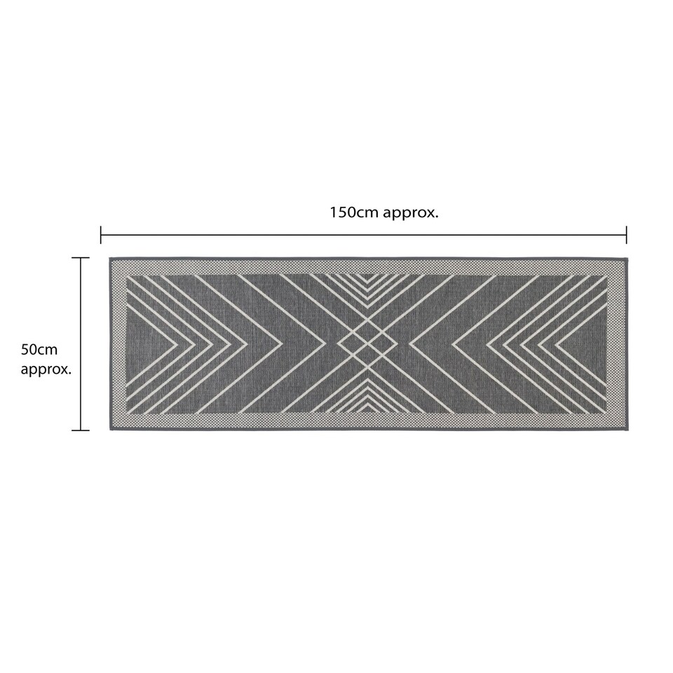 image 1 of JVLExpression Machine Washable Entrance Runner Doormat, 50x150cm - Stripes