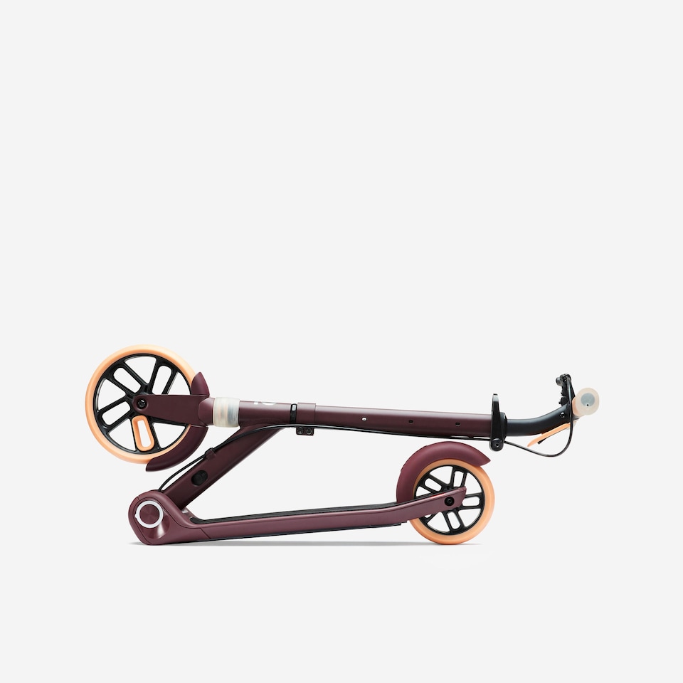 image 1 of Decathlon Kids' Scooter M900 - Burgundy/Orange Accents