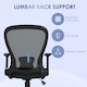 image 4 of Vinsetto Mesh Office Chair, Computer Chair with Adjustable Armrest, Grey