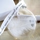 image 4 of In Memory of Dad Feather Round Bauble Gift Boxed. Memorial Christmas Decor