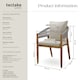 image 6 of Garden Chair Manacor in a Corded Design with Acacia Wood Frame and Matching Cushions | Grey | greige | One Size | 4