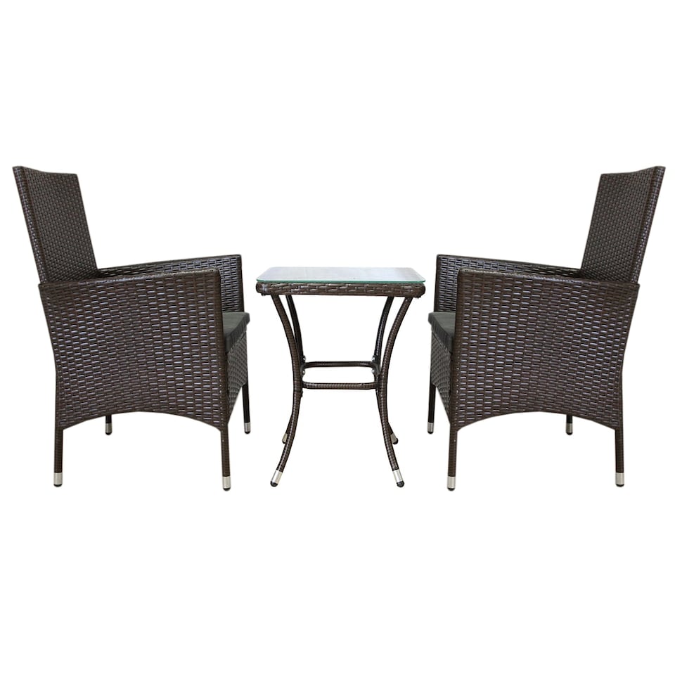 image 1 of Jardí Rattan Bistro Set Brown