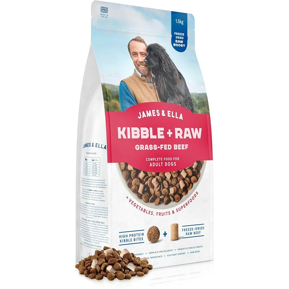 image 1 of Kibble + Raw Dog Food - Grass-Fed Beef 1.5KG