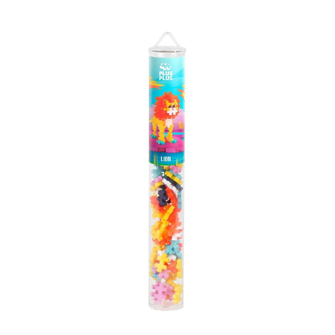 Plus Plus Lion Tube 100 Piece Construction Kit