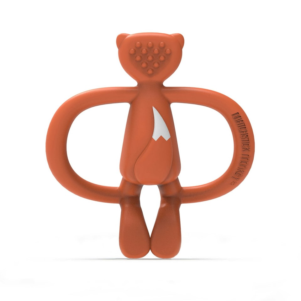 image 1 of Matchstick Monkey Animal Teether Fudge Fox