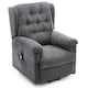 image 2 of Barnsley Fabric Electric Dual Motor Rise Recliner Mobility Armchair (Charcoal)