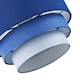 image 3 of Contemporary Round Triple Tier Midnight Blue Cotton Fabric Pendant Light Shade