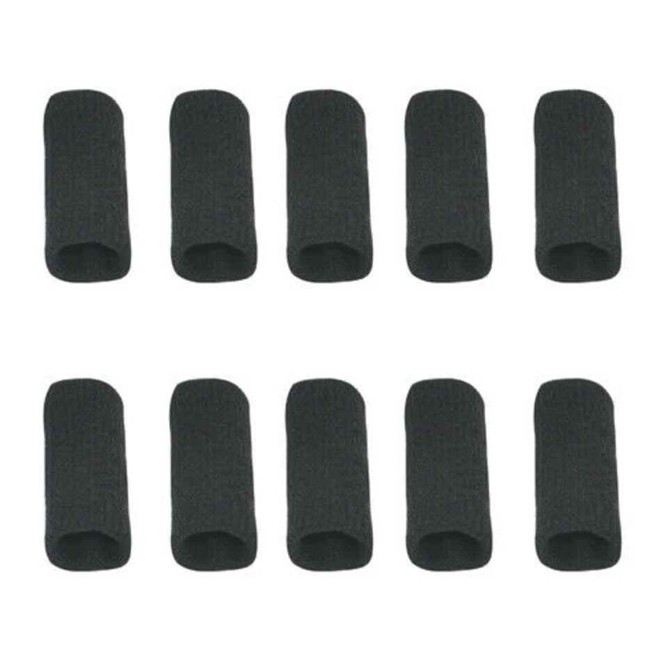 image 1 of 10 Pack Stretch Finger Sleeves | Elastic Grip Finger Protectors for Sports and Everyday Activities