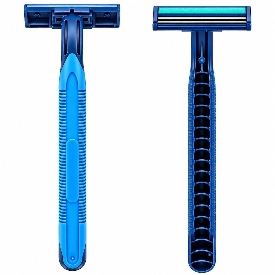 image 1 of TradeProvider Blue 2 Blade Razor Set – Everyday Shaving for Men & Women (15 pack)