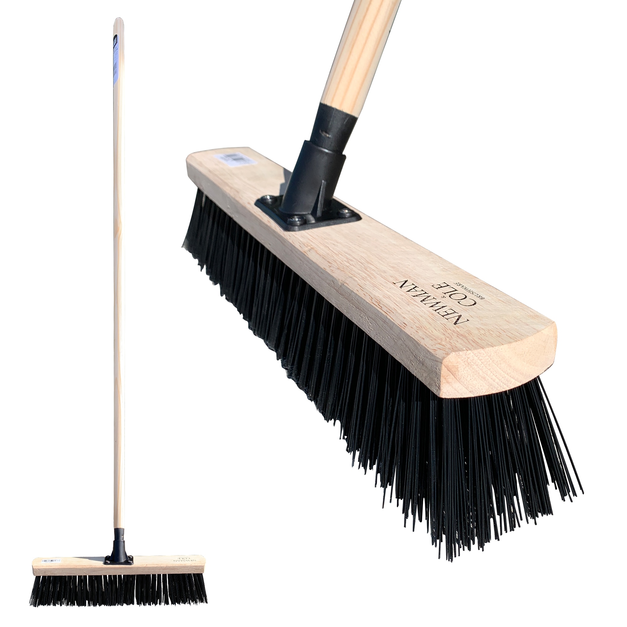Outdoor Garden 18" Stiff PVC Large Broom Stiff Brush
