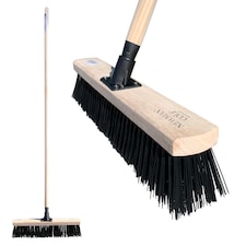 Outdoor Garden 18" Stiff PVC Large Broom Stiff Brush