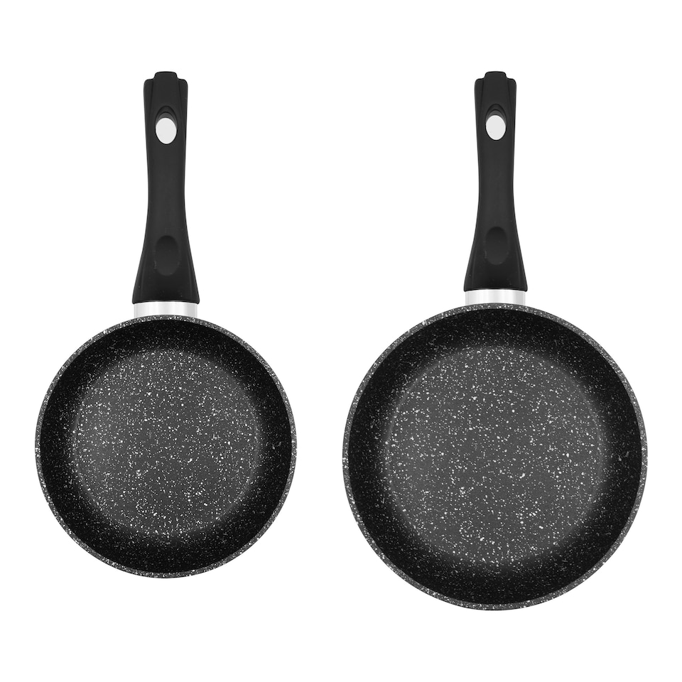 image 1 of Blackmoor 2pc frying pan set black