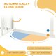 image 5 of PawHut Pressure Fit Safety Gate, Dog Gate w/ Small Cat Door, 74-100cm Openings