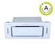image 1 of Cookology 75cm White Glass Built-In Canopy Cooker Hood